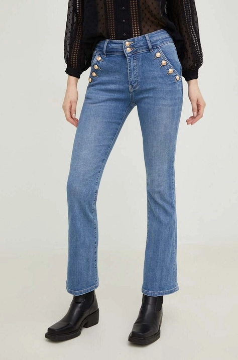 Džíny Answear Lab PREMIUM JEANS dámské, high waist