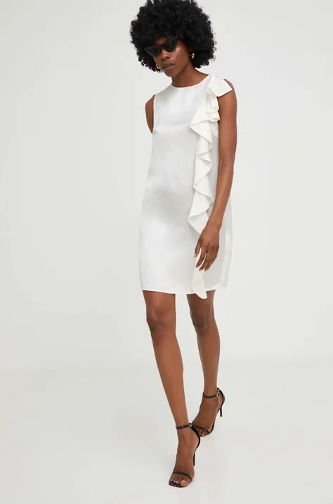 Платье Answear Lab цвет белый mini прямое