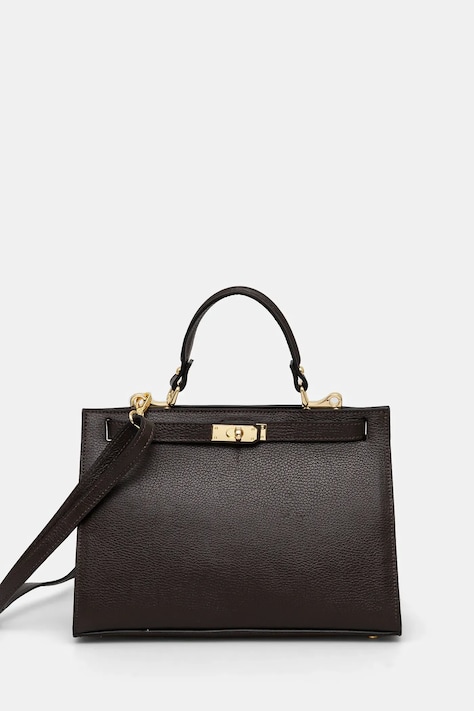 Answear Lab poseta de piele culoarea maro