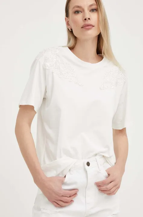 Kratka majica Answear Lab ženski, bela barva