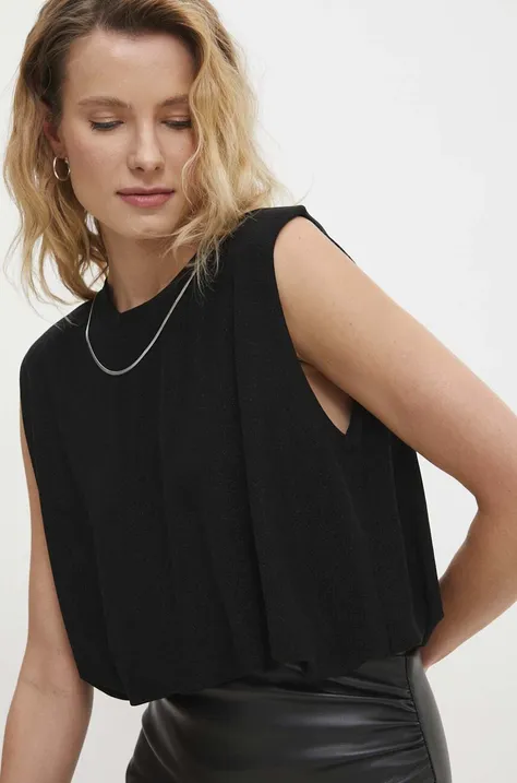 Блузка Answear Lab женская цвет чёрный с аппликацией