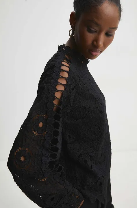 Answear Lab camicetta donna colore nero