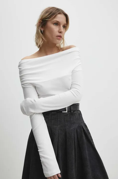 Bluza Answear Lab za žene, boja: bijela, bez uzorka