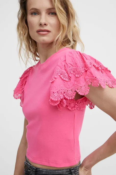 Bluza Answear Lab za žene, boja: ružičasta, bez uzorka