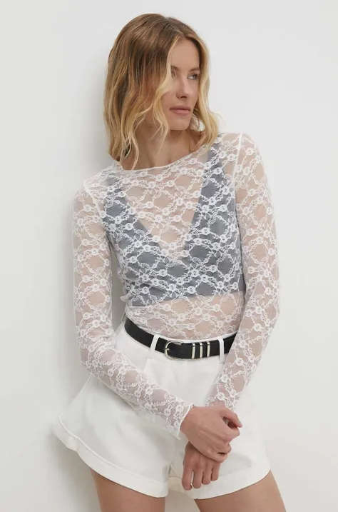 Блуза Answear Lab в бяло с изчистен дизайн