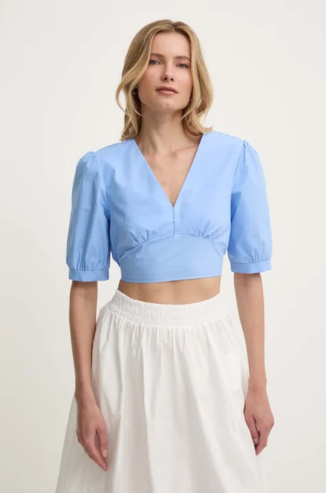 Бавовняна блузка Answear Lab жіноча однотонна