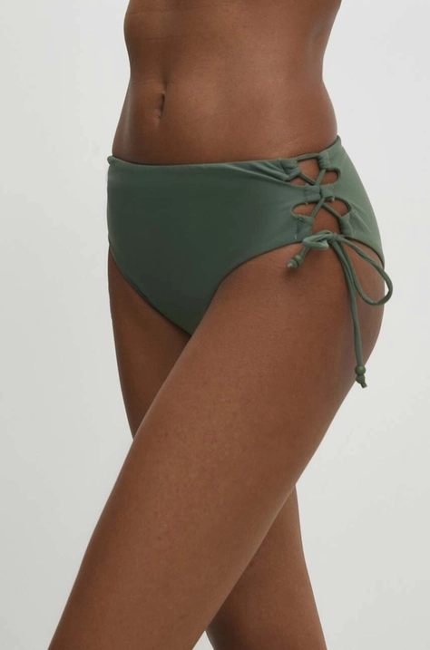 Answear Lab sutien de baie culoarea verde, cupa usor rigidizata