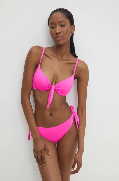 Bikini top Answear Lab χρώμα: ροζ