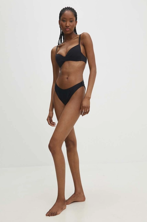 Answear Lab sutien de baie culoarea negru, cupa rigidizata