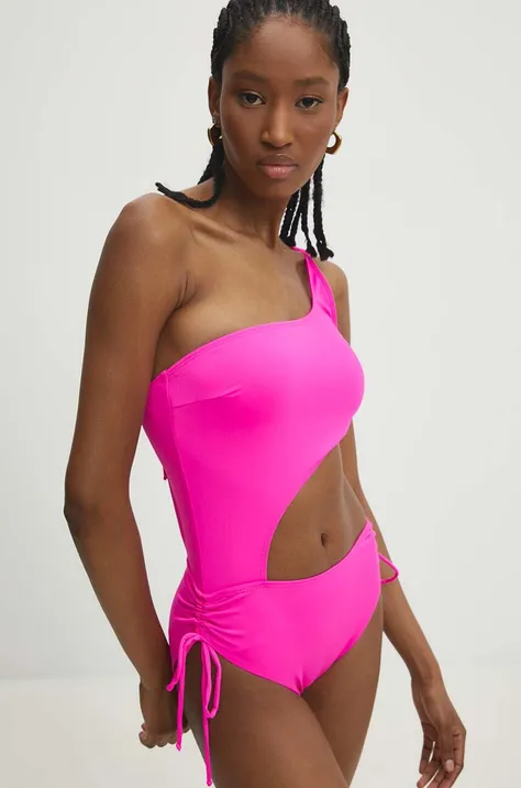 Jednodijelni kupaći kostim Answear Lab boja: ružičasta, lagano učvršćene košarice