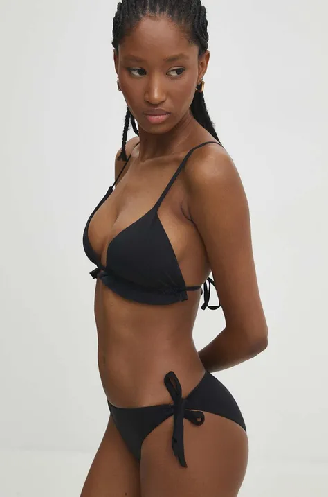 Answear Lab bikini felső fekete, enyhén merevített kosaras