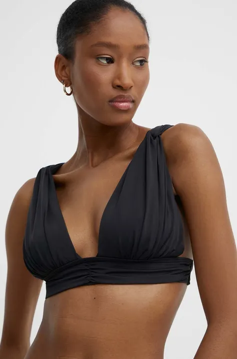 Bikini top Answear Lab χρώμα: μαύρο