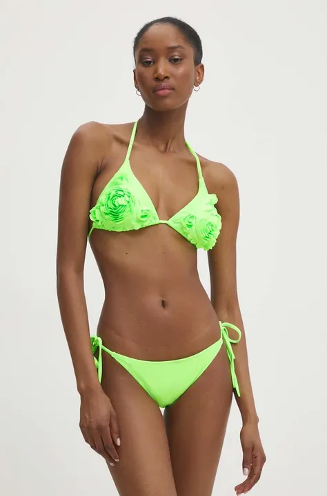 Answear Lab bikini felső zöld, enyhén merevített kosaras