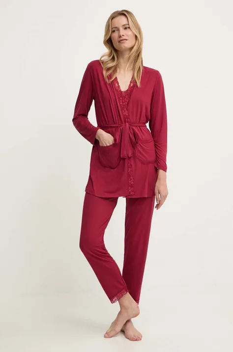 Pidžama Answear Lab za žene, boja: crvena
