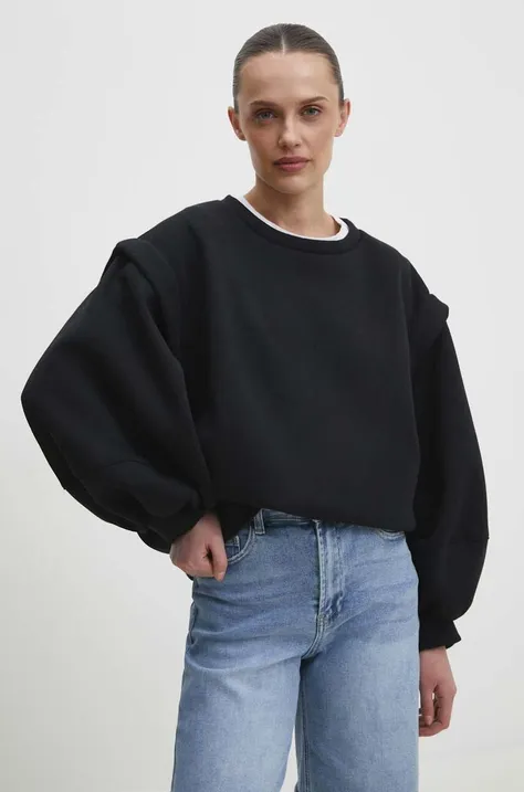 Bombažen pulover Answear Lab ženska, črna barva