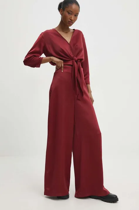 Комплект Answear Lab жіночий колір бордовий