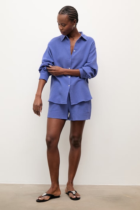 Answear.LAB σετ γυναικείο βαμβακερό μπλε