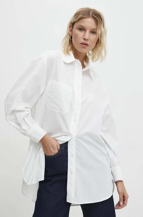 Answear Lab camicia donna colore bianco