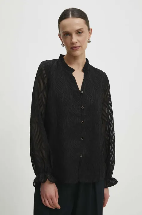 Košulja Answear Lab za žene, boja: crna, regular