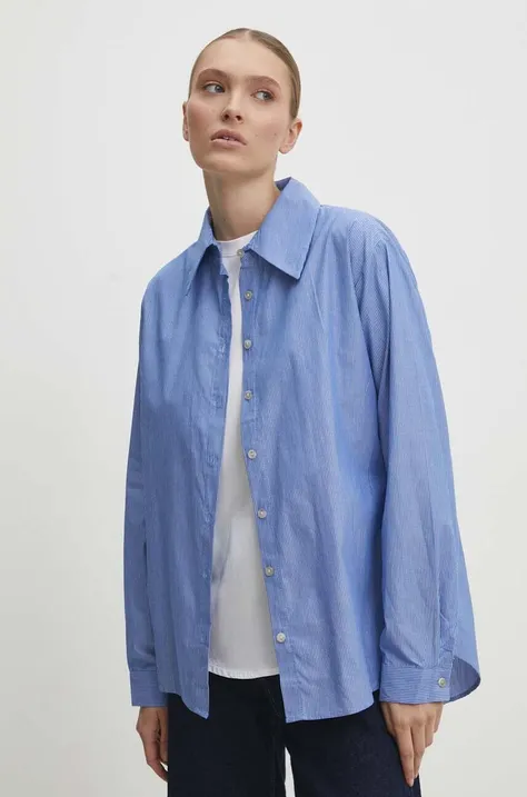 Answear Lab camicia in cotone donna colore blu