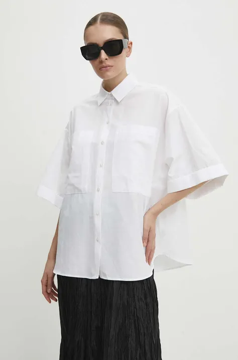 Bombažna srajca Answear Lab ženska, bela barva