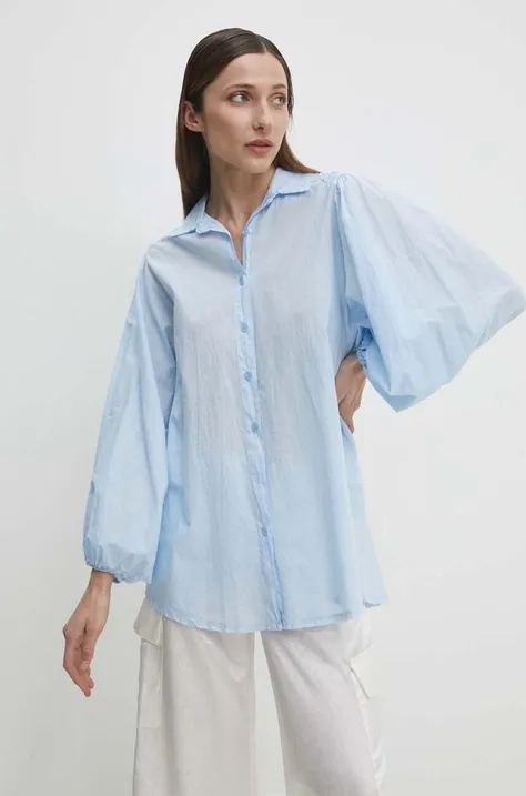 Answear Lab camicia in cotone donna colore blu