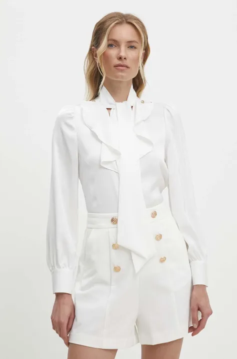 Košeľa Answear Lab dámska, biela farba, regular, so stojačikom