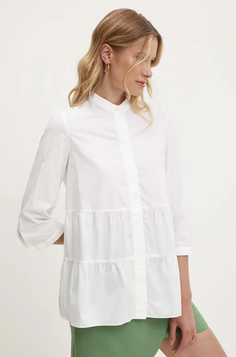 Хлопковая рубашка Answear Lab женская цвет белый regular
