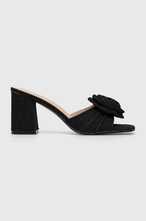 Natikače Answear Lab za žene, boja: crna, s debelom potpeticom