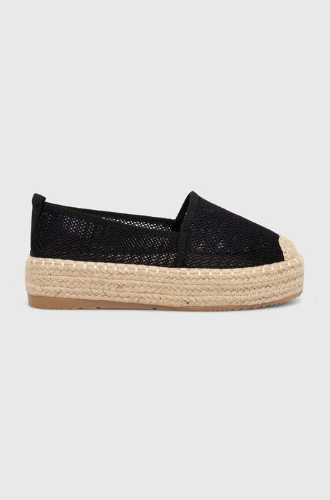 Espadrilky Answear Lab čierna farba, na platforme