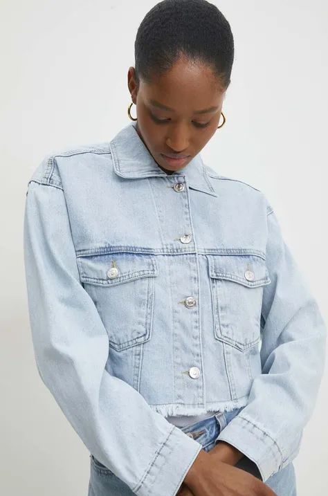 Джинсова куртка Answear Lab жіноча перехідна oversize