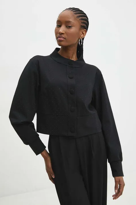 Answear Lab kurtka damska kolor czarny przejściowa