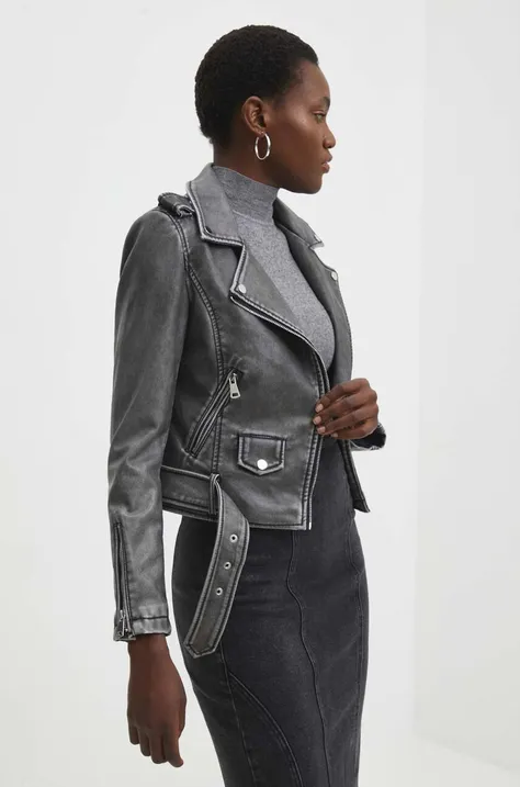 Куртка Answear Lab жіноча колір сірий перехідна