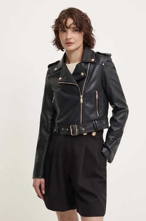 Biker jakna Answear Lab ženska, črna barva