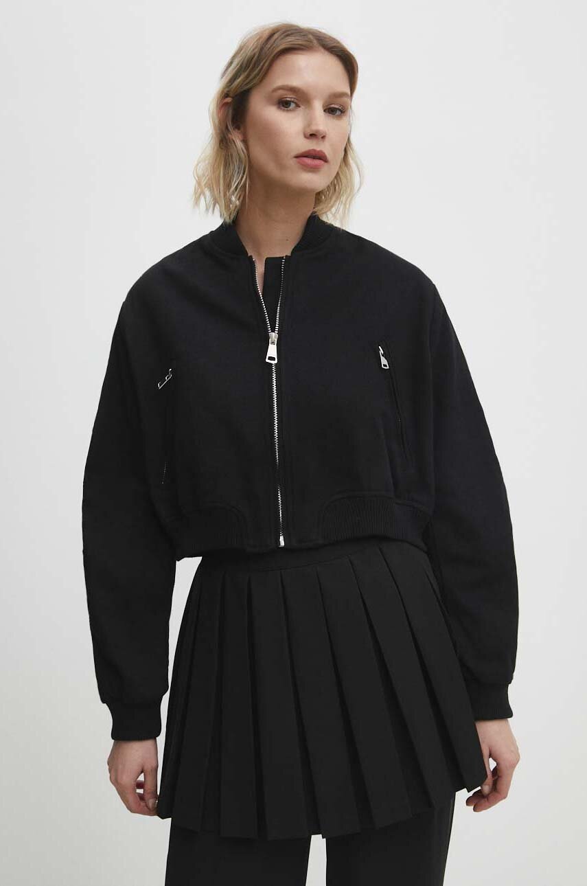 Куртка Answear Lab женская цвет чёрный переходная oversize