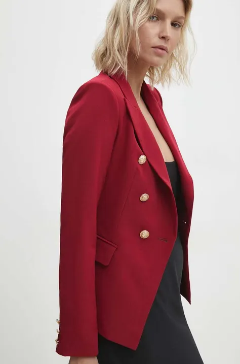 Σακάκι Answear Lab χρώμα: κόκκινο