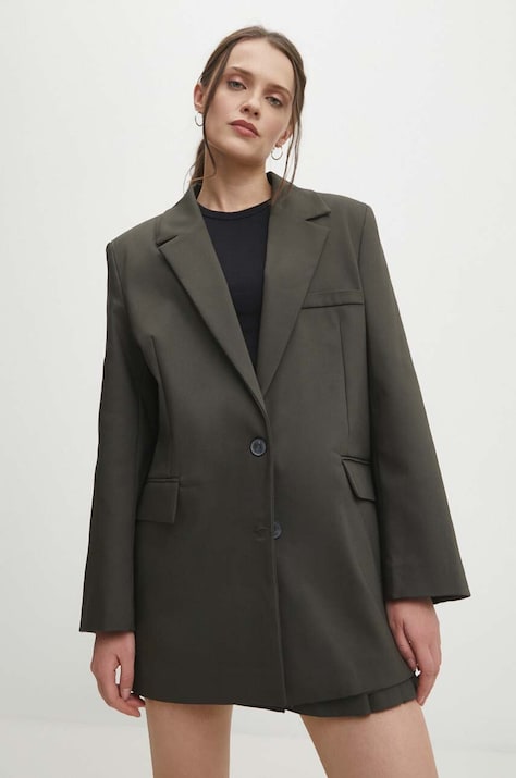 Σακάκι Answear.LAB χρώμα: πράσινο