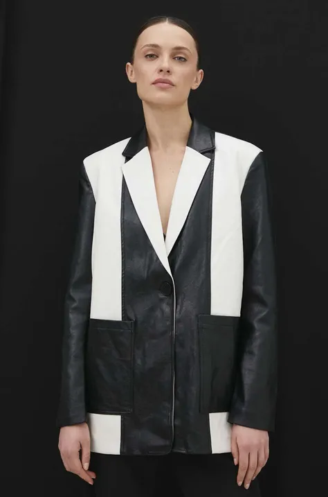 Пиджак Answear Lab цвет чёрный однобортный узор