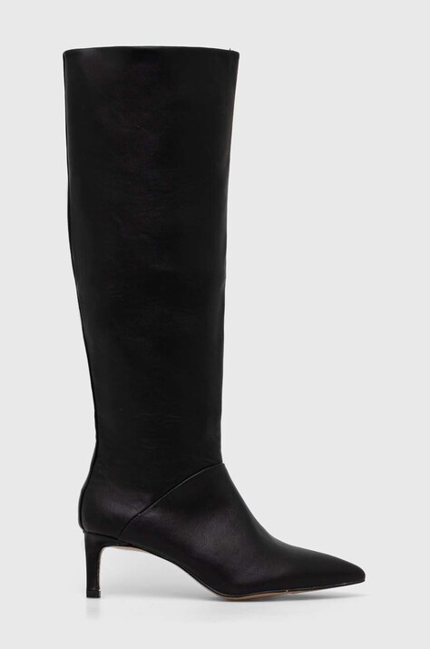 Answear Lab cizme femei, culoarea negru, cu toc cui