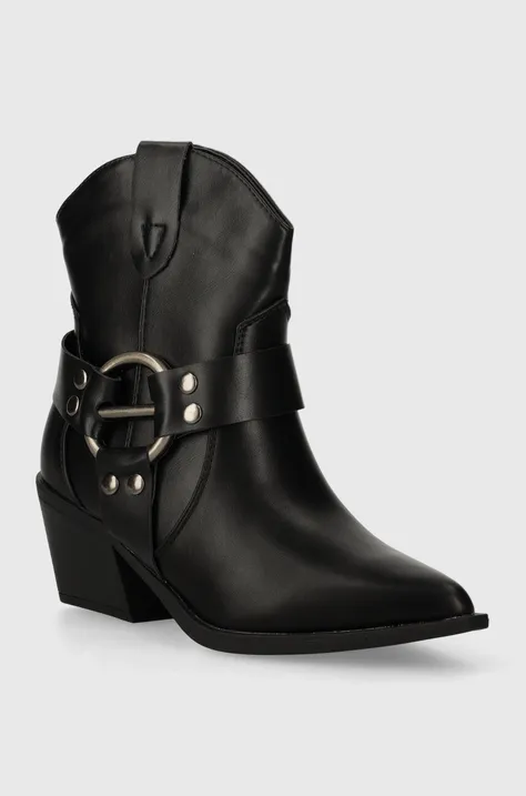 Kaubojske cipele Answear Lab za žene, boja: crna, s debelom potpeticom
