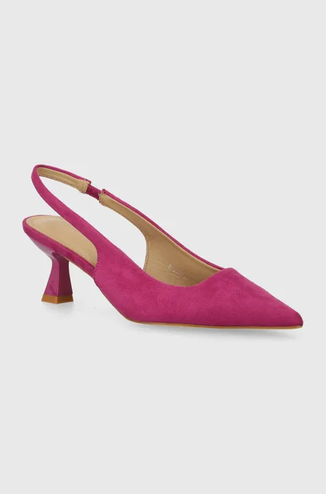 Обувки с тънък ток Answear Lab в розово