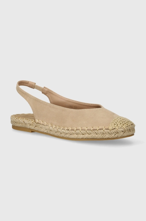 Answear Lab espadryle kolor beżowy