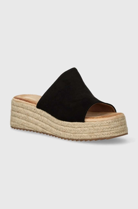 Espadrilky Answear Lab černá barva, na platformě