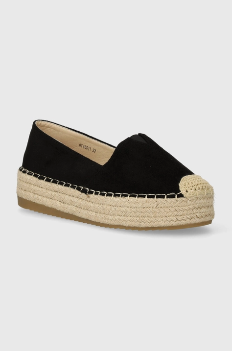 Espadrilky Answear Lab čierna farba, na platforme