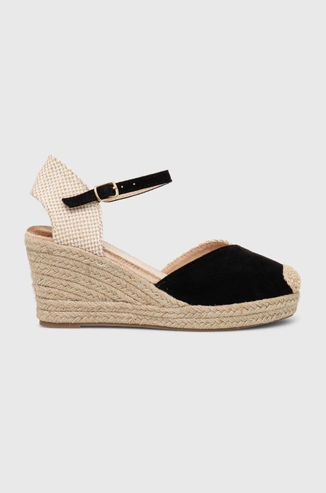 Espadrile Answear Lab boja: crna, klin peta