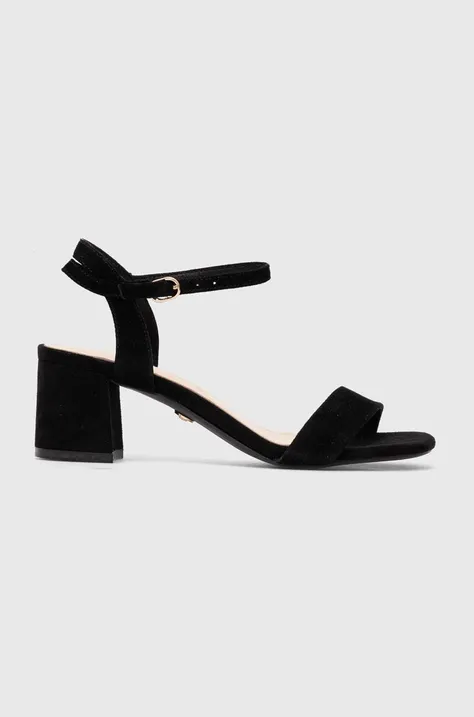 Answear Lab sandali in camoscio colore nero