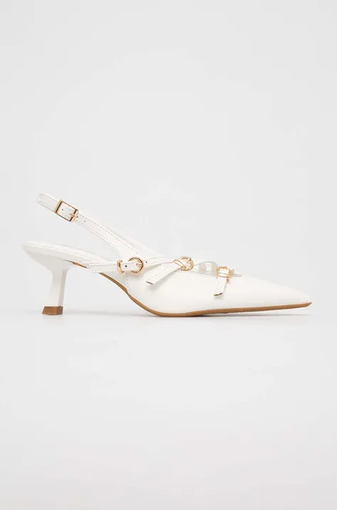 Обувки с тънък ток Answear Lab в бяло