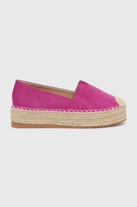 Answear Lab espadrilles rózsaszín, platformos