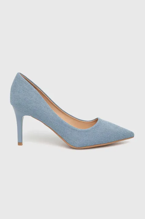 Обувки с тънък ток Answear Lab в синьо
