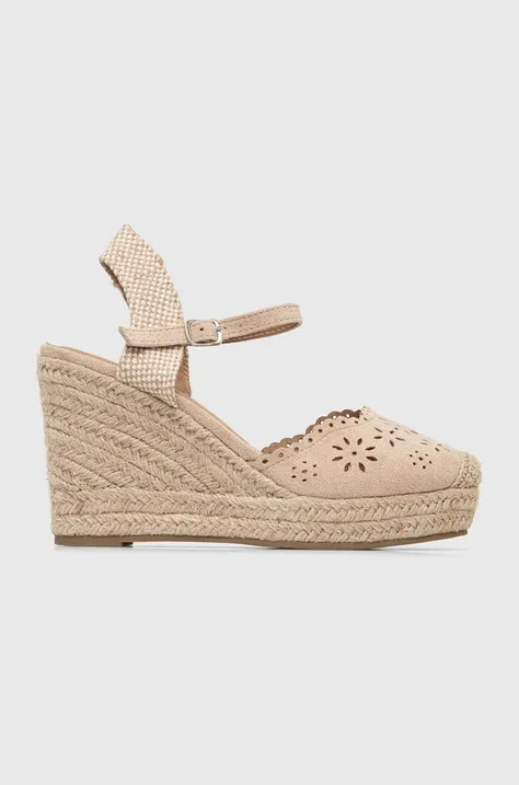 Espadrile Answear Lab boja: bež, s platformom